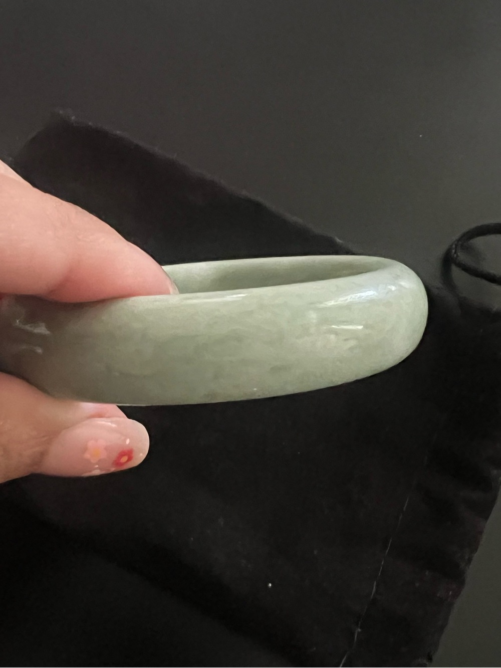 Light Green Jade Bangle Bracelet